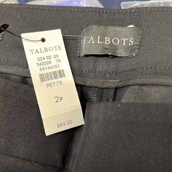 Talbots Chatham Ankle Fit higher waisted w side zip black pants - Picture 5 of 13